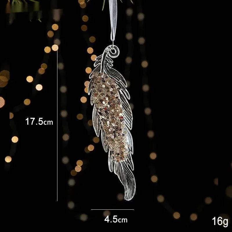Skanto | Christmas Decorations Sequins Acrylic Transparent Pendant