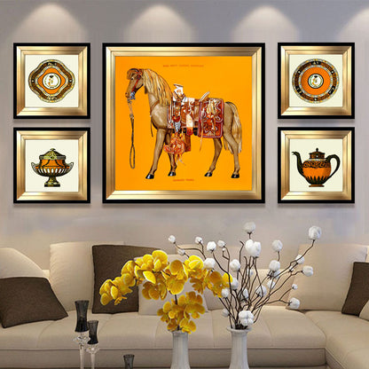 Creative Horse Riding Art Wall Decoration