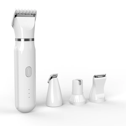 Skanto | Ultimate Pet Grooming Kit - 4-in-1 Electric Clippers with 4 Interchangeable Blades