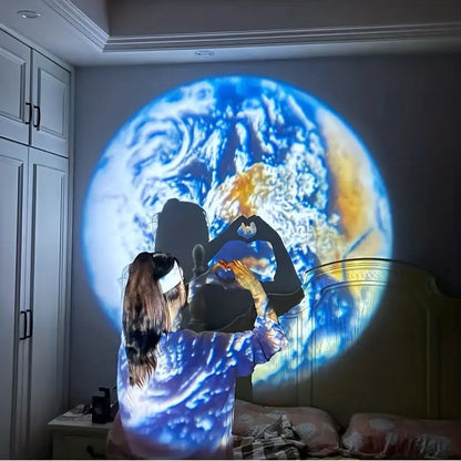 Brehn | Renan - Large unique projection light (Earth and Moon)