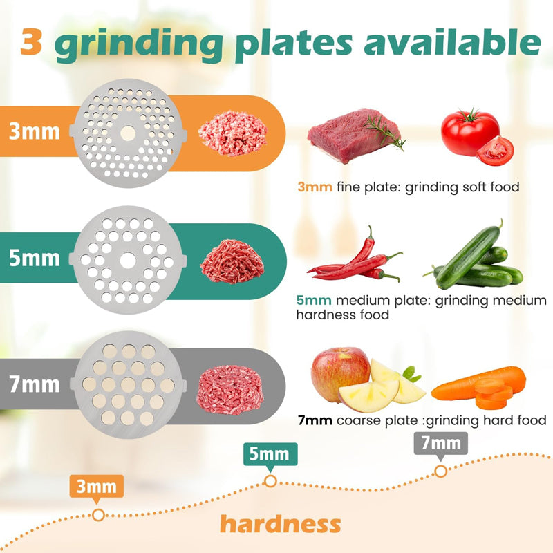 BowLift | 800W Electric Tomato Strainer All In One Cheese Grater Electric Meat Grinder Electric Vegetable Cutter