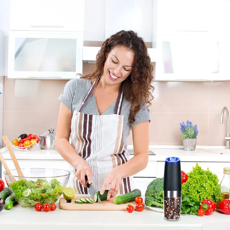 Automatic Electric Gravity Induction Salt and Pepper Grinder | Bowlift
