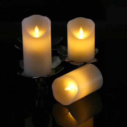 Realistic Flameless LED Pillar Candle Collection with Flickering Warm Glow and Dripping-Wax Edge Acalora