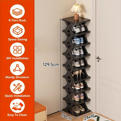 Narrow Shoe Rack Tower | Bowlift