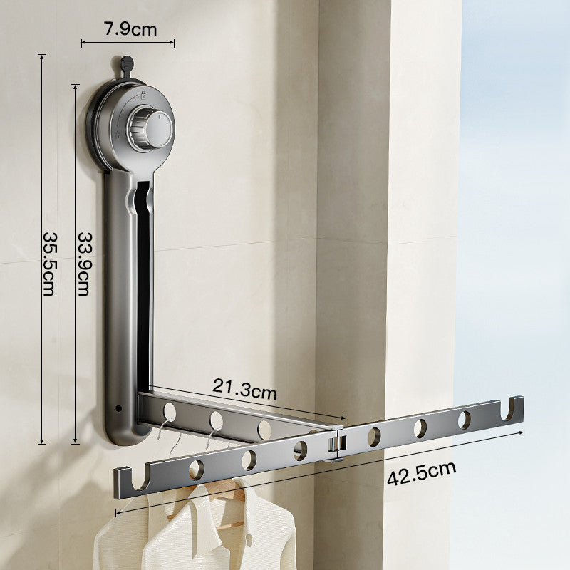 Skanto | Foldable Suction Cup Clothes Drying Rack for Windows