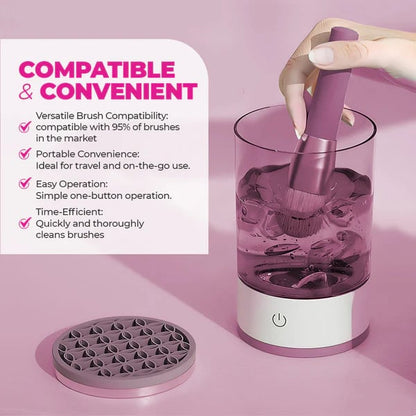 BowLift | Makeup Brush Cleaner Machine | BrushPure Automatic Cleaning & Drying | Compact 16×9cm