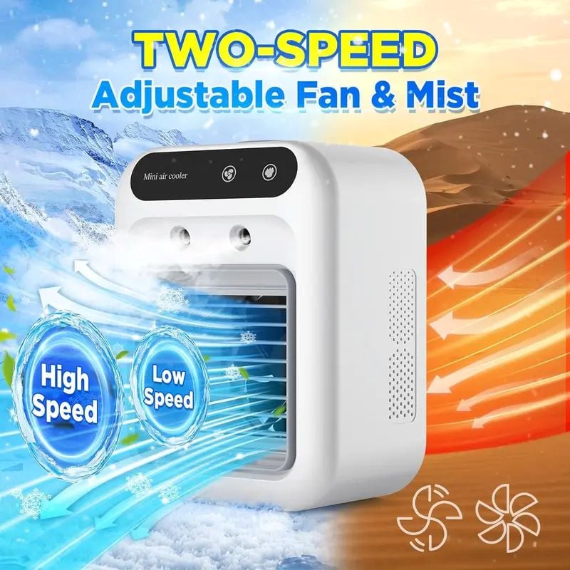 BowLift | Portable 3-In-1 Cooling Fan with 2-Speed Mist