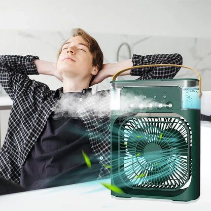 3-in-1 Portable Air Cooler with Humidifier and LED Night Lights | Bowlift