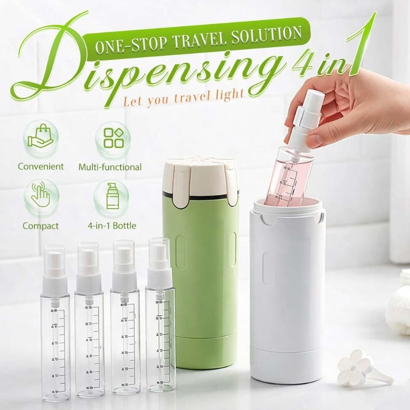4-in-1 Travel Toiletry Dispenser Skanto