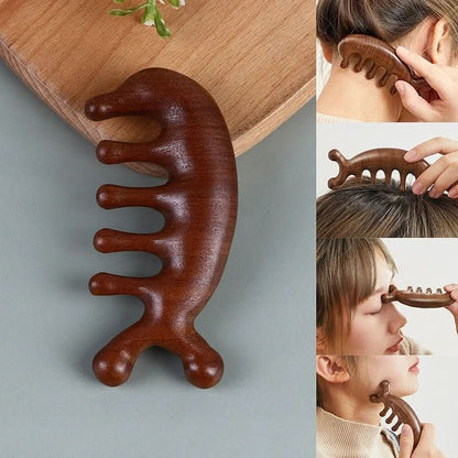 BowLift | Luxury Sandalwood Massage Comb | Antistatic & ideal for hair care & scalp massage