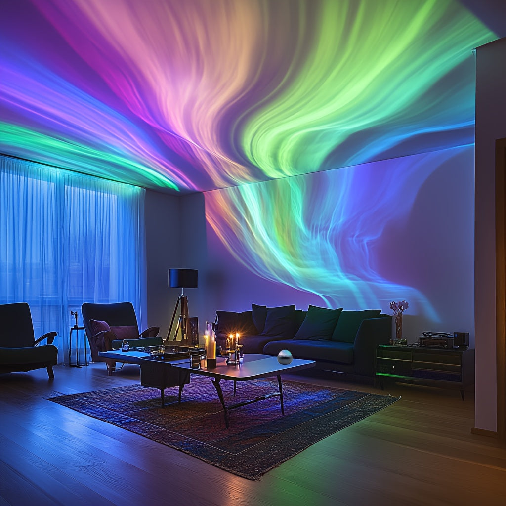 Sandsberg | Magical Light Show Projector – Enchanting, colorful starry sky effect