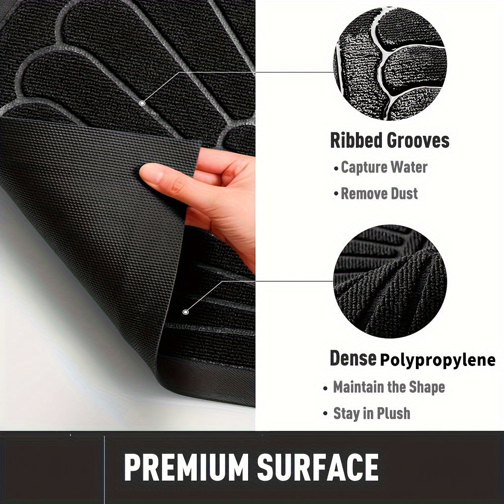 Semi-circular rubber doormat – Durable and non-slip for indoor and outdoor use | Bowlift