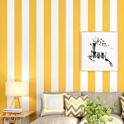 Brehn | Simple wide stripes Non-adhesive wallpaper for coffee rooms and clothing stores, 33-foot x 20.5-inch