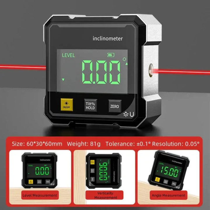 BowLift | Precision Angle Meter AnglePro – Magnetic Digital Laser Level