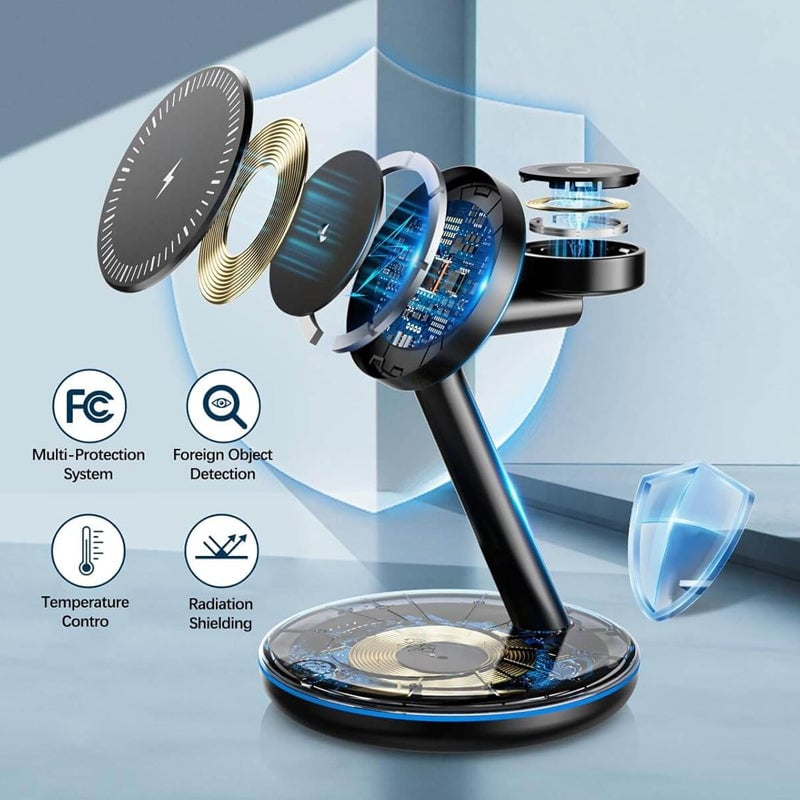 Skanto | Foldable Magnetic 3-in-1 Wireless Charger