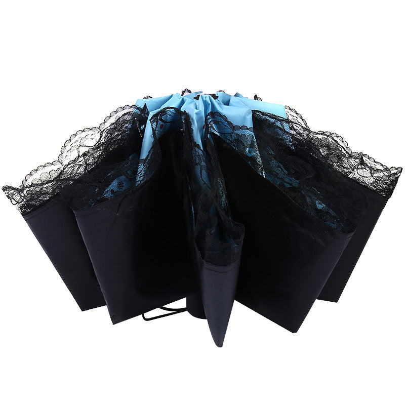 Women's sun umbrella with romantic butterfly design Bowlift