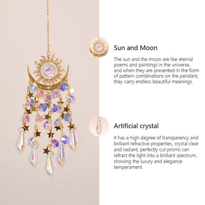 Skanto | Crystal Suncatcher, Indoor & Outdoor Decoration for Windows, Bedroom, Patio & Garden