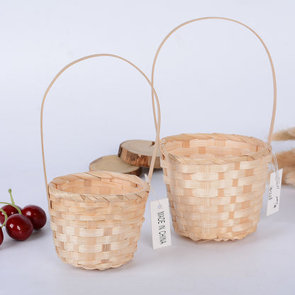 Handcrafted Natural Woven Storage Basket Acalora