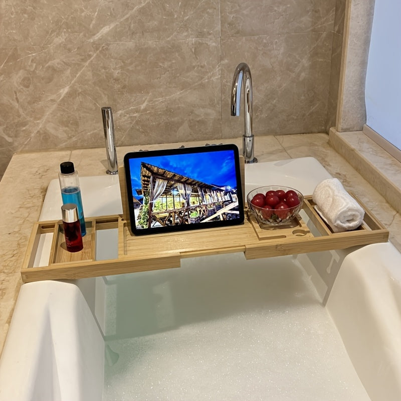 Skanto | Bamboo Bathtub Tray - For Ultimate Relaxation