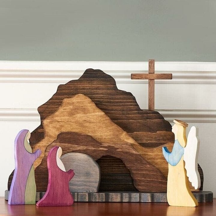 Skanto | Easter Scene Wood Decoration