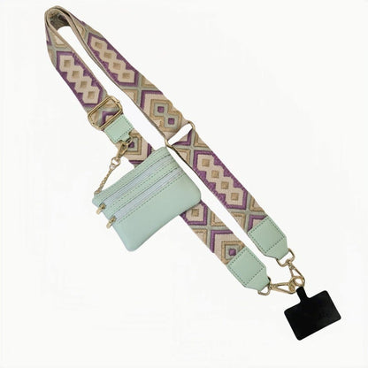 BowLift | Adjustable Phone Lanyard Crossbody Strap with Wallet