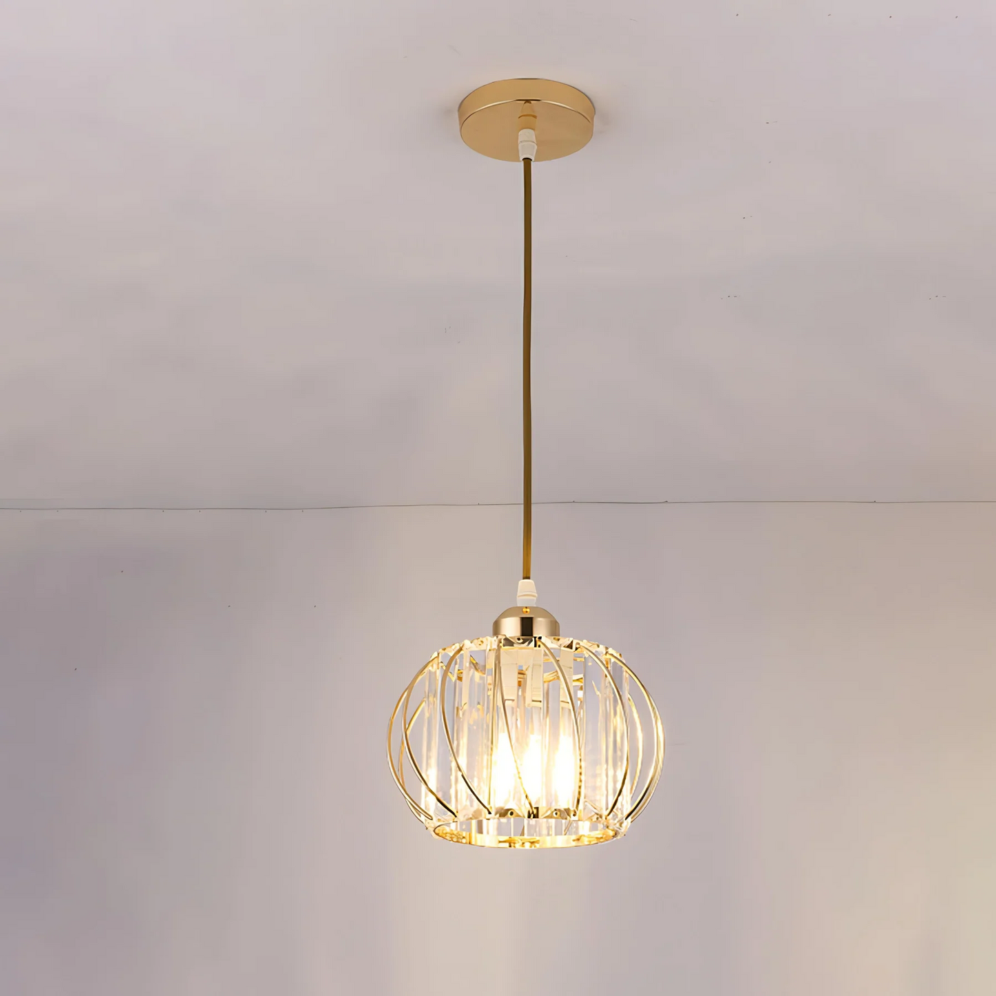 BowLift | Pendant Light Black Glass Globe Ceiling Fixture