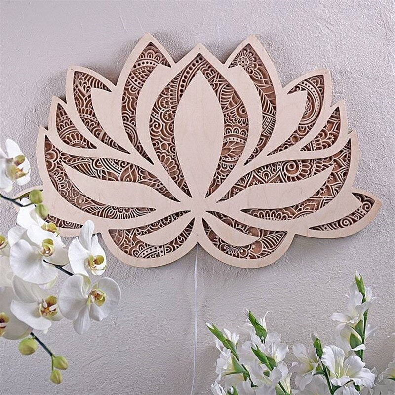 Spiritual Lotus Wall Lamp
