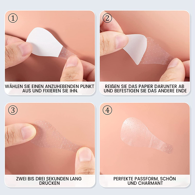 Brehn | Invisible Facelift Patches | 120-count Supply Pack | Ultra-thin 0.02mm Adhesion Technology | Waterproof & Hypoallergenic | Mechanical V-Shape Lifting | Transparent