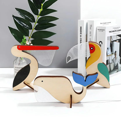 Skanto | Animal Figure Table Lamp Made of Wood