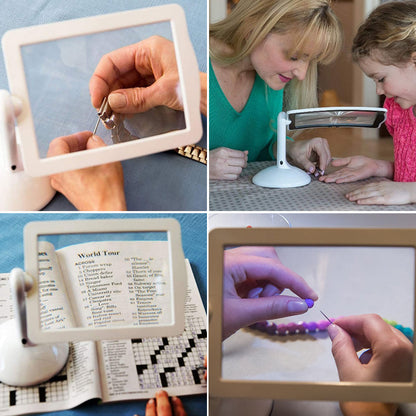 BowLift | Hands-free Desk Magnifying Glass with LED