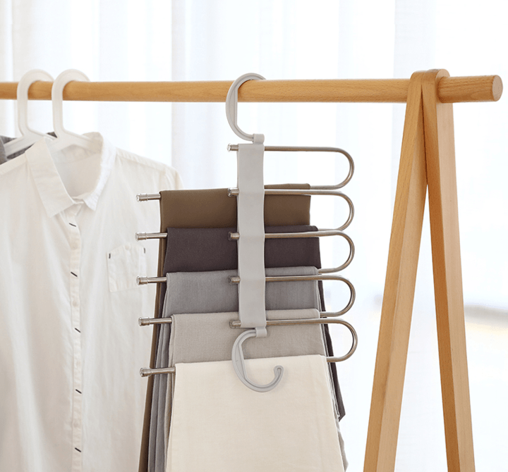 Space-saving multiple trousers hanger clothes hanger | Karnz