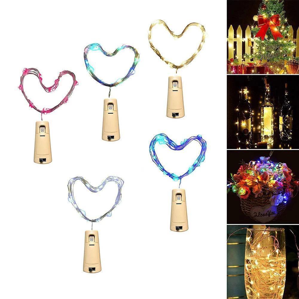 Led Bottle Light Cork Night Light DIY Decor | Bowlift