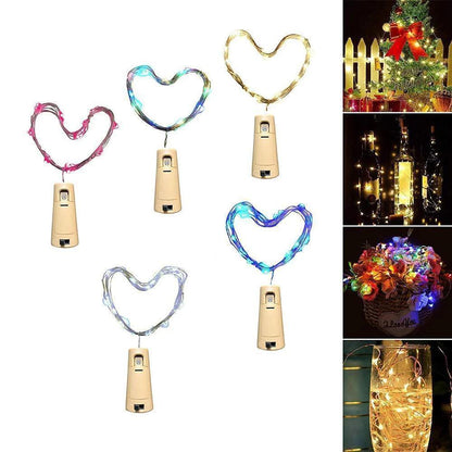 Led Bottle Light Cork Night Light DIY Decor | Bowlift