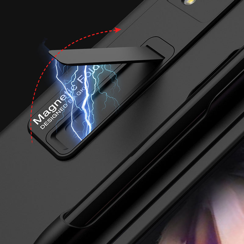 Fashionable protective case with stand and pen slot for Samsung Galaxy Z Fold 3