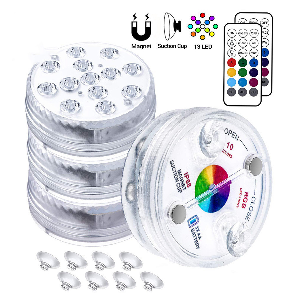 Skanto | Underwater LED Light with Remote Control – RGB Multicolor Pool Lighting for Baths and Ponds