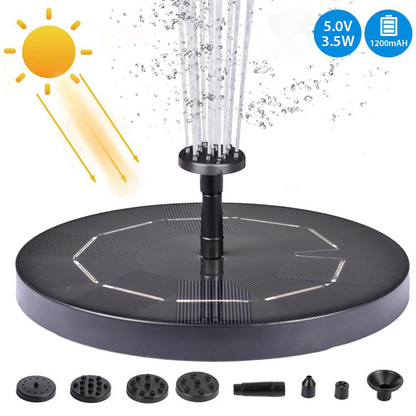 BowLift | Solar-powered water bubbler for bird baths – bubble fountain with solar panel