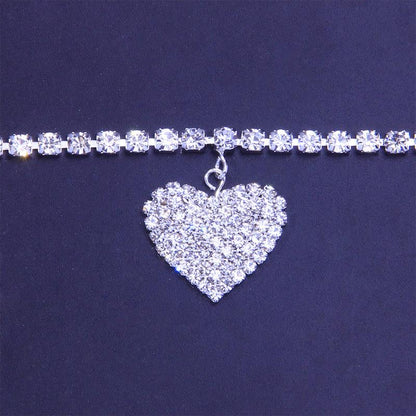 BowLift | Fashion Heart Rhinestone Anklet