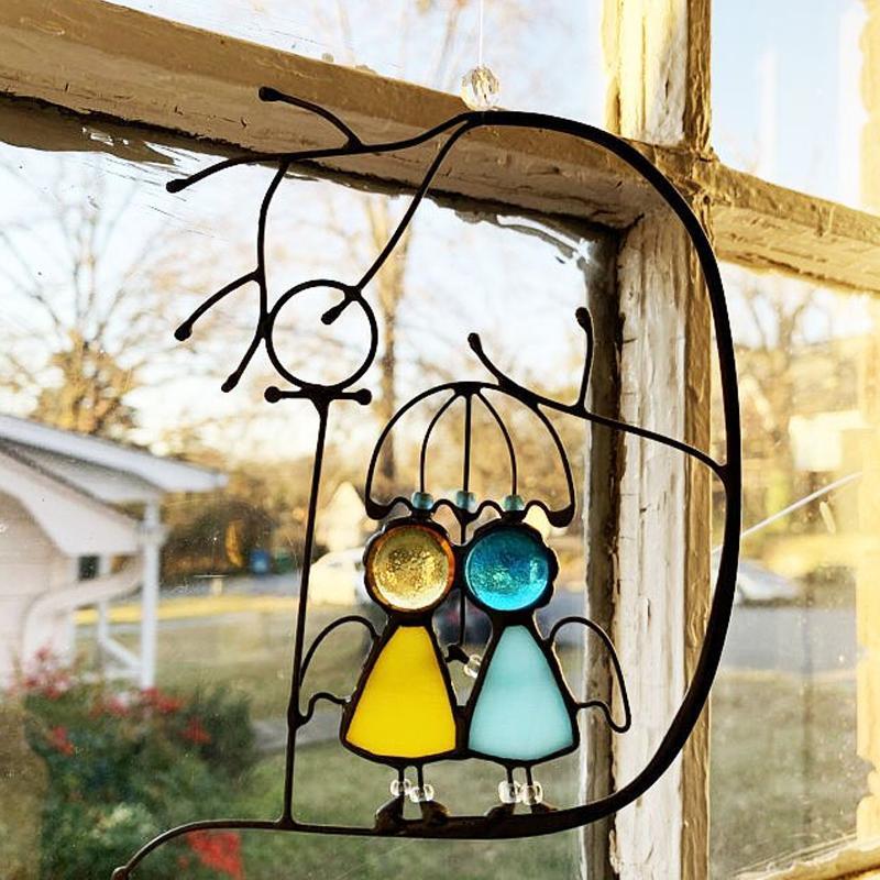 Stained Glass Hangings Suncatcher Art Decoration Gift | Karnz