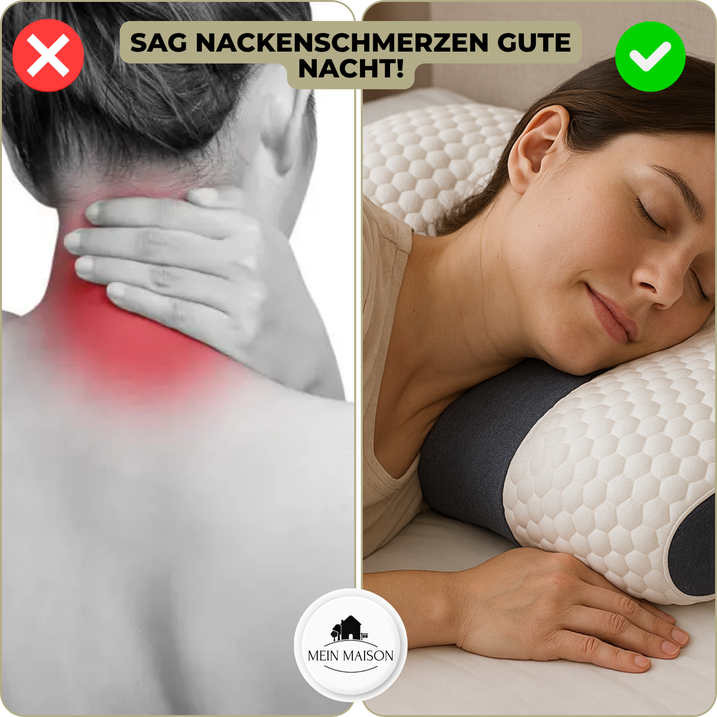Skanto | Ergonomic Memory Foam Breathable Contour Pillow