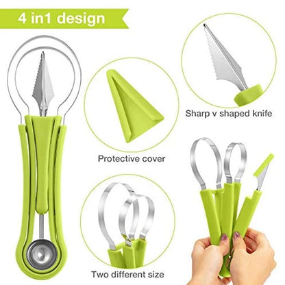 Skanto | 4-in-1 Stainless Steel Fruit Tool Set