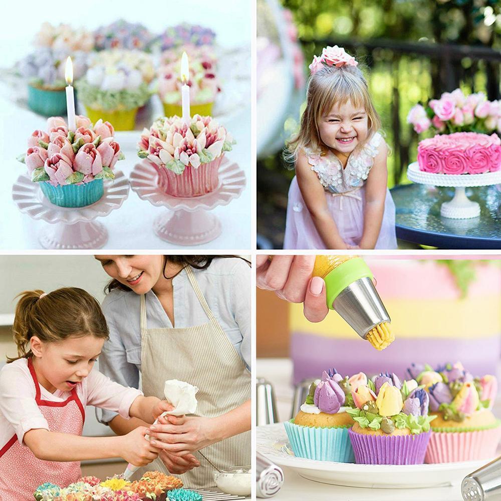 Skanto | Stainless Steel Piping Set (13 Pieces) for Muffin and Cake Decoration