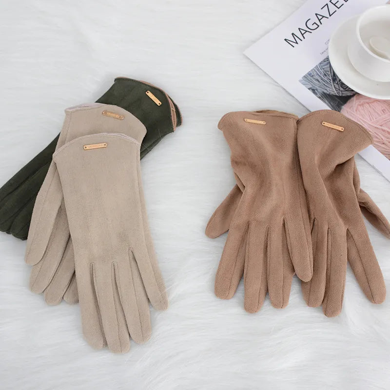 Classic Suede Women's Gloves - SuaveTouch