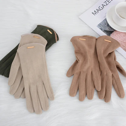 Classic Suede Women's Gloves - SuaveTouch