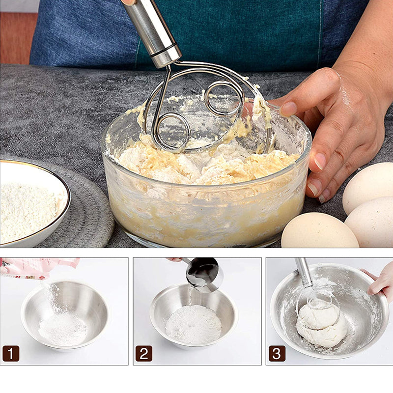 Skanto | Stainless Steel Magic Dough Whisk