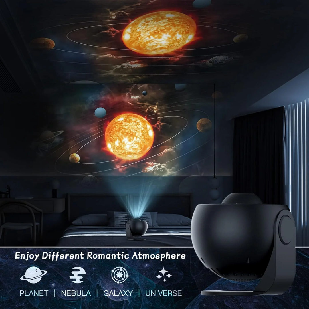 Skanto | Galaxy Projector with 360° Rotation - Amazing Room-Wide Night Sky View