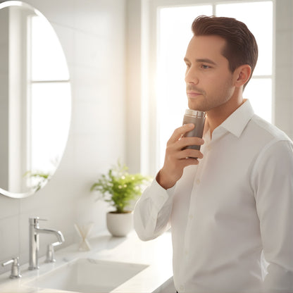 Compact USB Shaver – Waterproof IPX7 – Smooth Portable Grooming for Men with Close Shaving Comfort Skanto