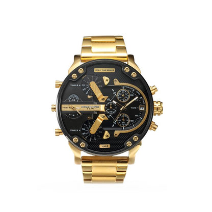 BowLift | Stainless Steel Chronograph Quartz Watch – Elegant Men’s Luxury Timepiece