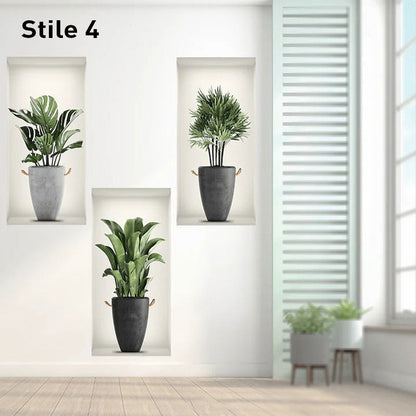 Skanto | Self-Adhesive 3D Plant Wall Stickers