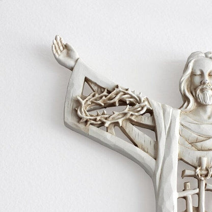 BowLift | Risen Christ Wall Cross Jesus Figures