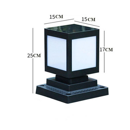 BowLift | Solar LED garden lantern in square design – decorative outdoor lighting for paths and terrace